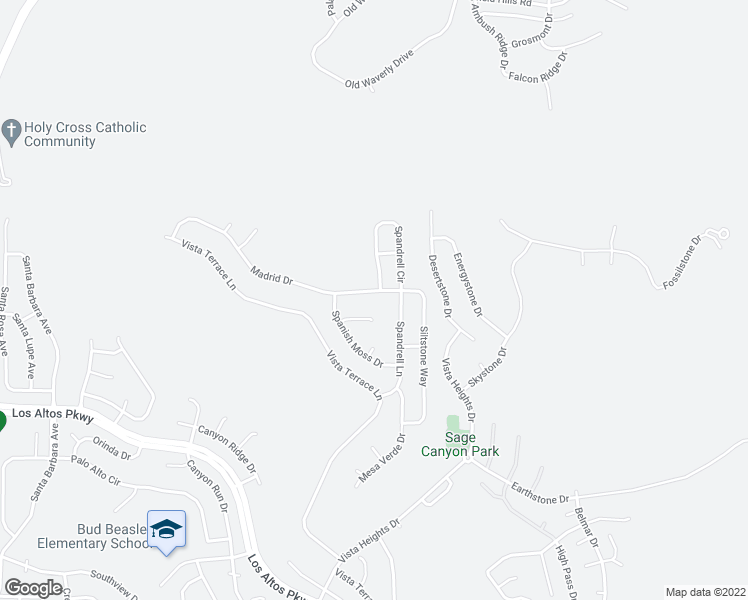 map of restaurants, bars, coffee shops, grocery stores, and more near 2359 Madrid Drive in Sparks