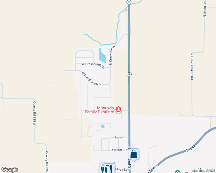 map of restaurants, bars, coffee shops, grocery stores, and more near 2917 West Longbranch Drive in Monrovia