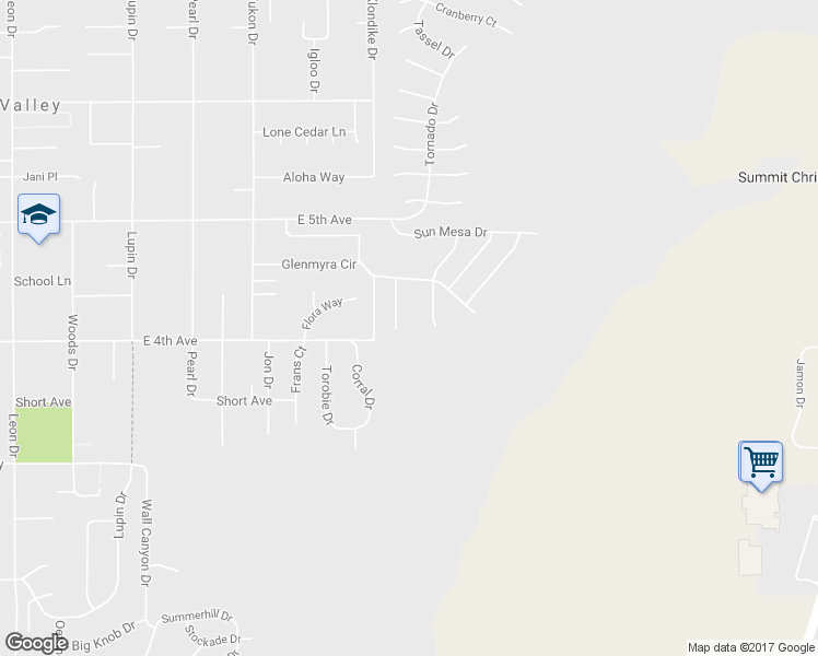 map of restaurants, bars, coffee shops, grocery stores, and more near 5410 Rama Cir in Sun Valley