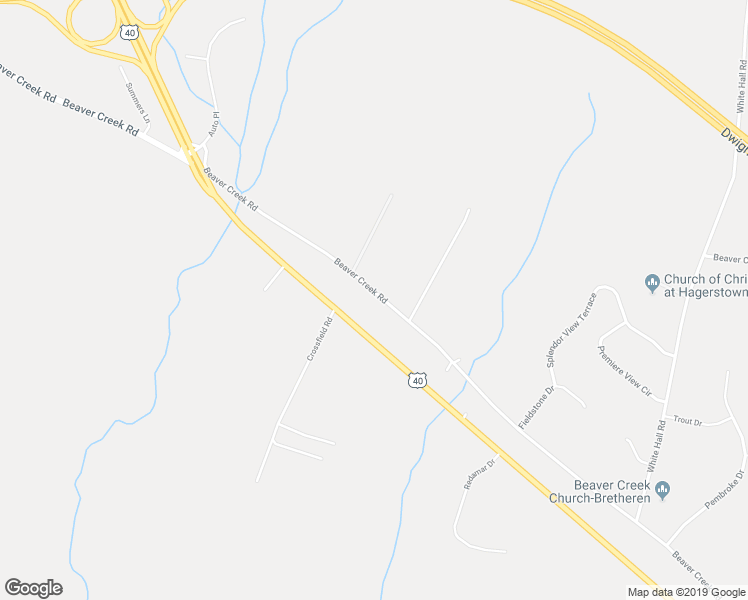 map of restaurants, bars, coffee shops, grocery stores, and more near 20017 Beaver Creek Road in Hagerstown