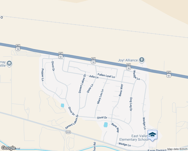map of restaurants, bars, coffee shops, grocery stores, and more near 1097 Dixie Lane in Fernley