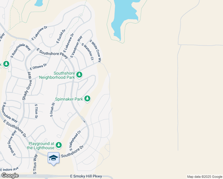 map of restaurants, bars, coffee shops, grocery stores, and more near Perimeter Trail in Aurora