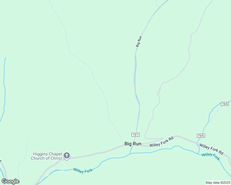 map of restaurants, bars, coffee shops, grocery stores, and more near in Big Run