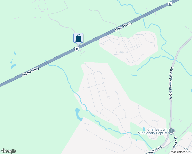 map of restaurants, bars, coffee shops, grocery stores, and more near 186 Cool Springs Road in North East