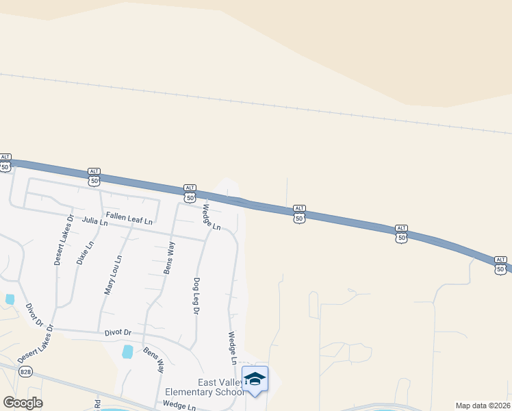 map of restaurants, bars, coffee shops, grocery stores, and more near U.S. 50 Alternate in Fernley