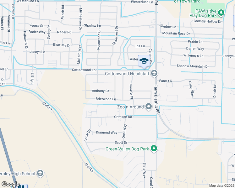 map of restaurants, bars, coffee shops, grocery stores, and more near 933 Jill Marie Lane in Fernley