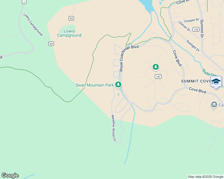 map of restaurants, bars, coffee shops, grocery stores, and more near 105 Red Cloud Peak Drive in Dillon