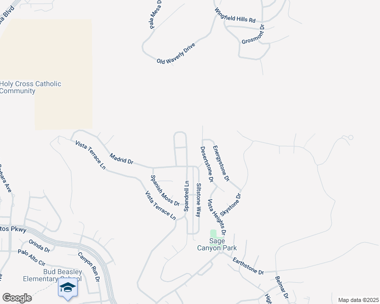 map of restaurants, bars, coffee shops, grocery stores, and more near 5530 Spandrell Circle in Sparks