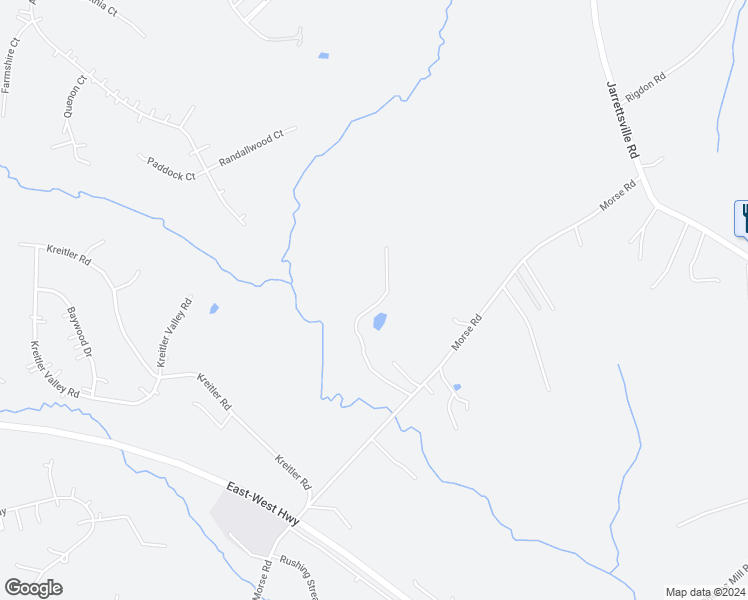 map of restaurants, bars, coffee shops, grocery stores, and more near 1634 Morse Road in Forest Hill