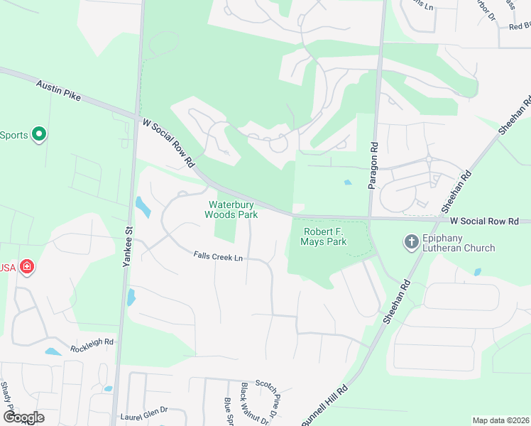 map of restaurants, bars, coffee shops, grocery stores, and more near 1198 West Social Row Road in Dayton