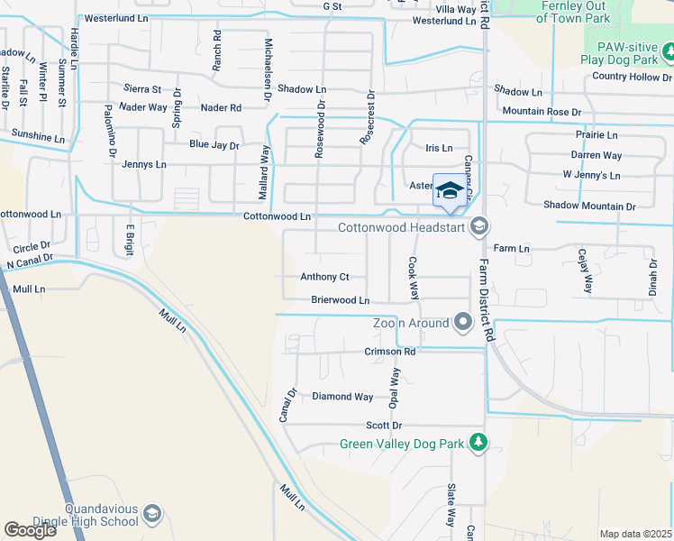 map of restaurants, bars, coffee shops, grocery stores, and more near 971 Kathryn Court in Fernley