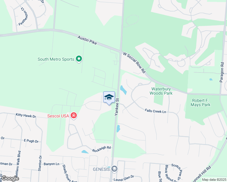 map of restaurants, bars, coffee shops, grocery stores, and more near 1435 Redsunset Drive in Montgomery County