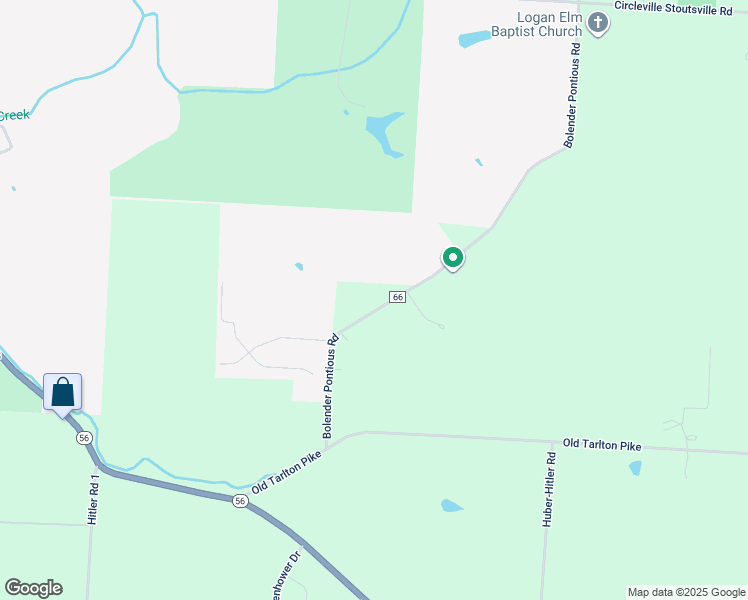 map of restaurants, bars, coffee shops, grocery stores, and more near 23275 Bolender Pontious Road in Circleville