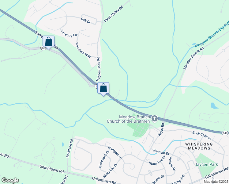 map of restaurants, bars, coffee shops, grocery stores, and more near 1006 Taneytown Pike in Westminster
