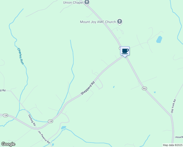 map of restaurants, bars, coffee shops, grocery stores, and more near 3002 Shepperd Road in Monkton