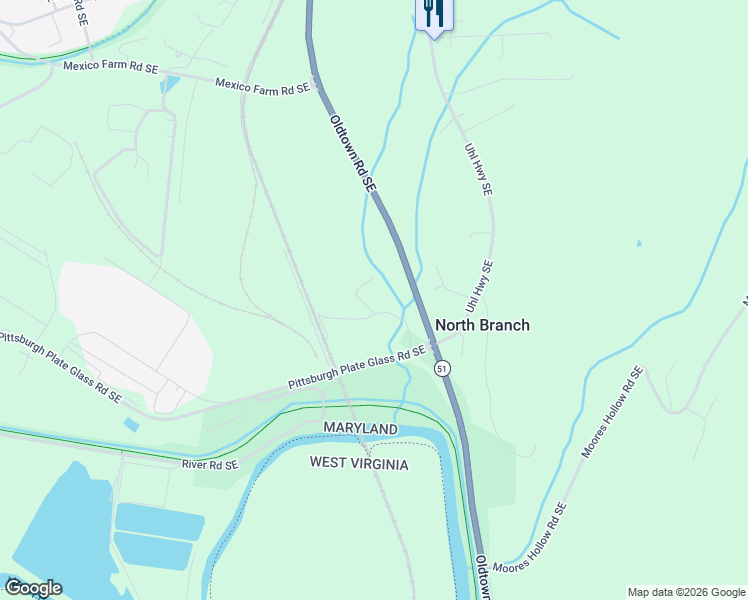 map of restaurants, bars, coffee shops, grocery stores, and more near 12015 Siebert Road in Cumberland