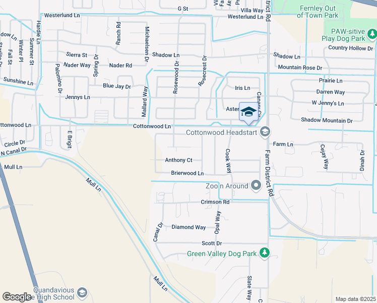 map of restaurants, bars, coffee shops, grocery stores, and more near 971 Kathryn Court in Fernley