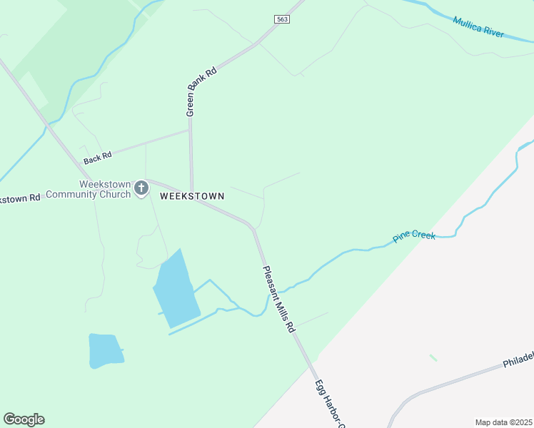 map of restaurants, bars, coffee shops, grocery stores, and more near 2612 Pine Creek Road in Egg Harbor City