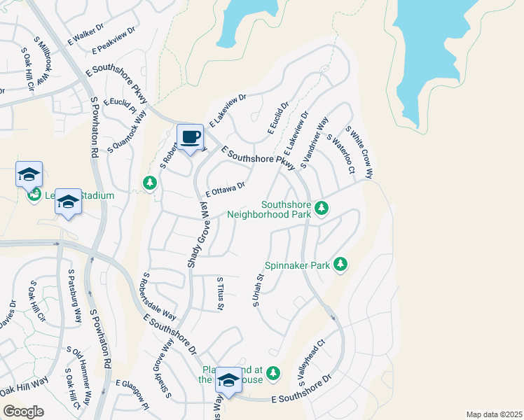 map of restaurants, bars, coffee shops, grocery stores, and more near 27268 East Costilla Place in Aurora