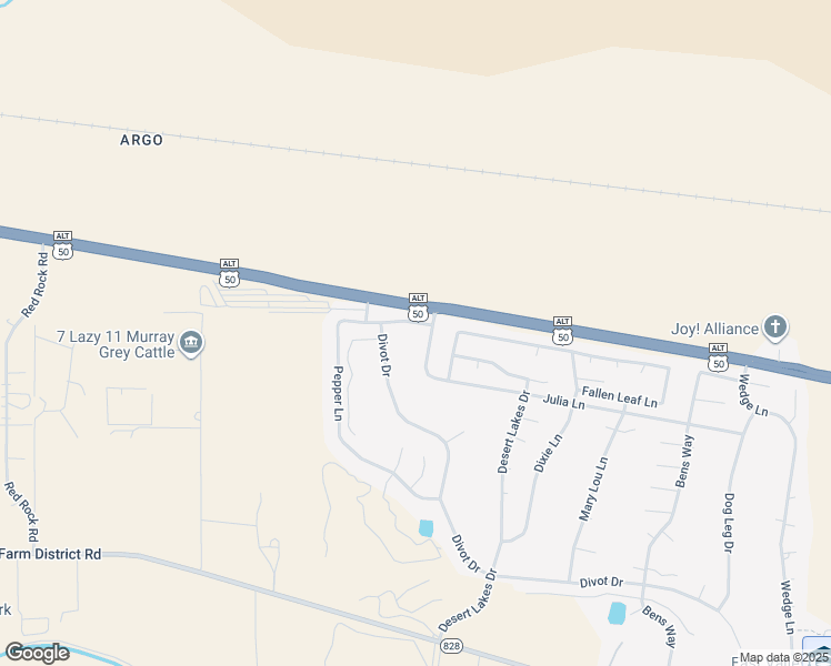 map of restaurants, bars, coffee shops, grocery stores, and more near 1003 Pepper Lane in Fernley