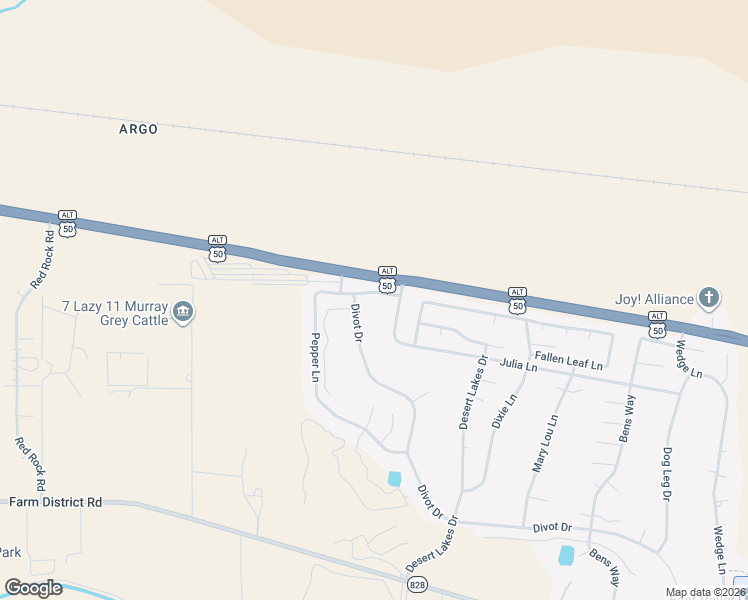 map of restaurants, bars, coffee shops, grocery stores, and more near 1007 Pepper Lane in Fernley