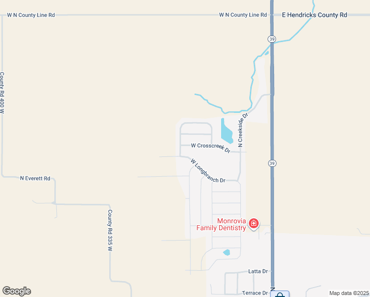 map of restaurants, bars, coffee shops, grocery stores, and more near 3135 West Crosscreek Drive in Monrovia