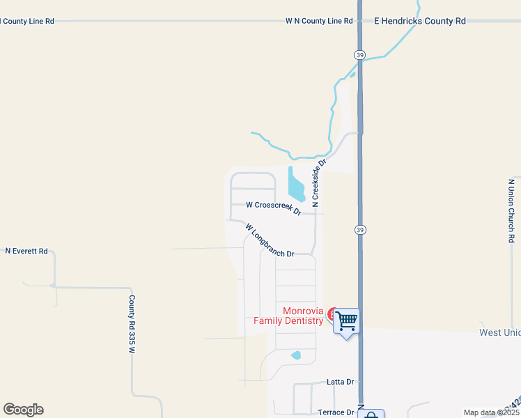 map of restaurants, bars, coffee shops, grocery stores, and more near 3150 West Crosscreek Drive in Monrovia