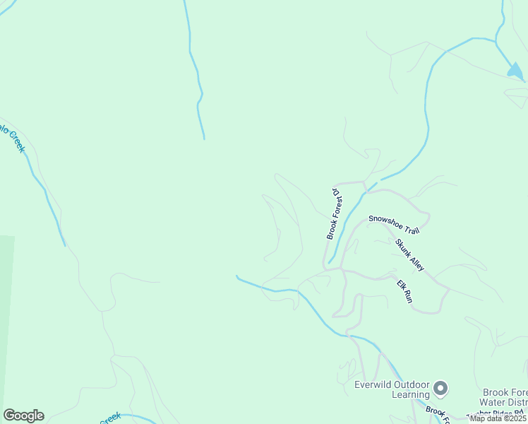 map of restaurants, bars, coffee shops, grocery stores, and more near 6849 Weasel Way in Evergreen