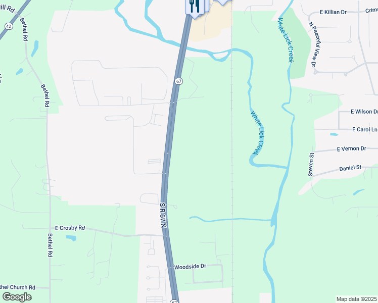 map of restaurants, bars, coffee shops, grocery stores, and more near in Mooresville