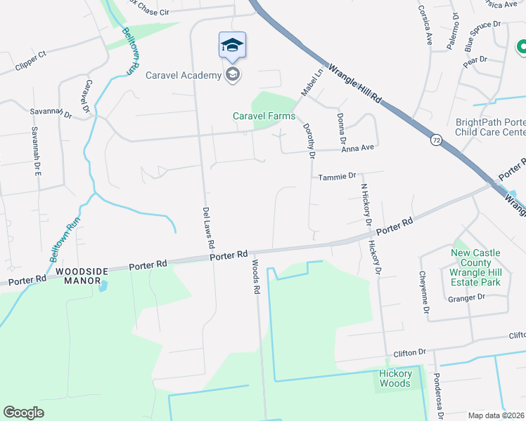 map of restaurants, bars, coffee shops, grocery stores, and more near 234 Emelia Drive in Bear