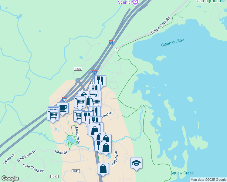 map of restaurants, bars, coffee shops, grocery stores, and more near 1127 9000 Divide in Frisco