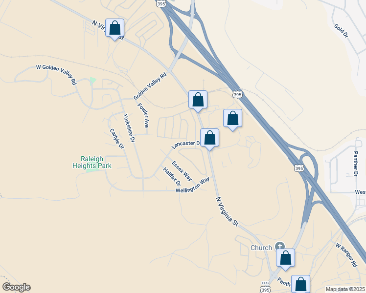 map of restaurants, bars, coffee shops, grocery stores, and more near 151 Platinum Pointe Way in Reno