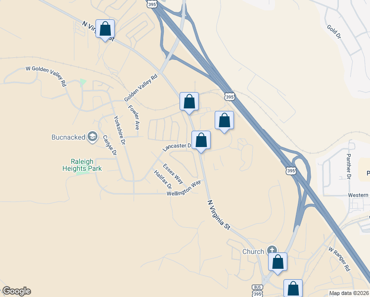 map of restaurants, bars, coffee shops, grocery stores, and more near 7680 South Claridge Pointe Parkway in Reno