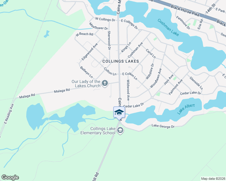 map of restaurants, bars, coffee shops, grocery stores, and more near 506 Ridgewood Terrace in Buena Vista Township
