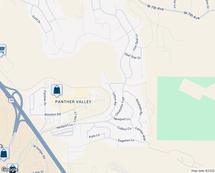 map of restaurants, bars, coffee shops, grocery stores, and more near 1570 Rockchuck Road in Reno