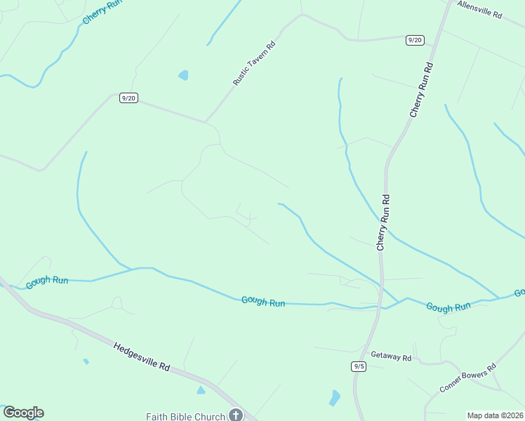 map of restaurants, bars, coffee shops, grocery stores, and more near 495 Getaway Road in Hedgesville