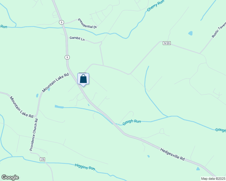 map of restaurants, bars, coffee shops, grocery stores, and more near 223 Stefanko Ln in Hedgesville