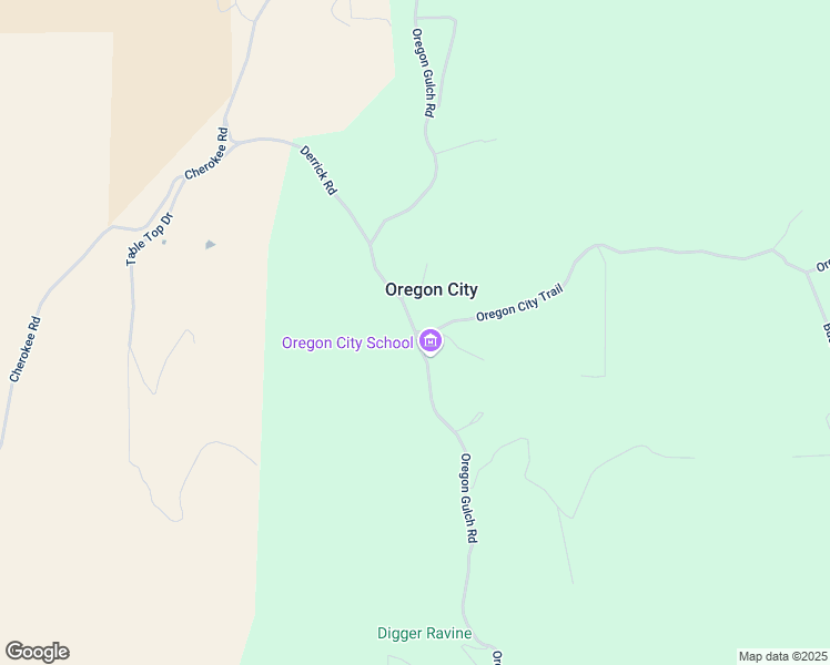 map of restaurants, bars, coffee shops, grocery stores, and more near 2 Oregon City Trail in Oroville