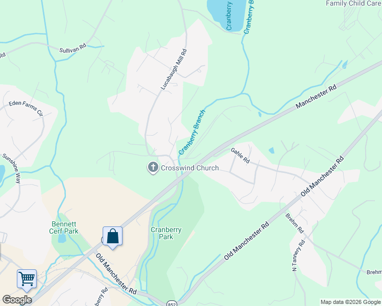 map of restaurants, bars, coffee shops, grocery stores, and more near 838 Shandy Brook Drive in Westminster