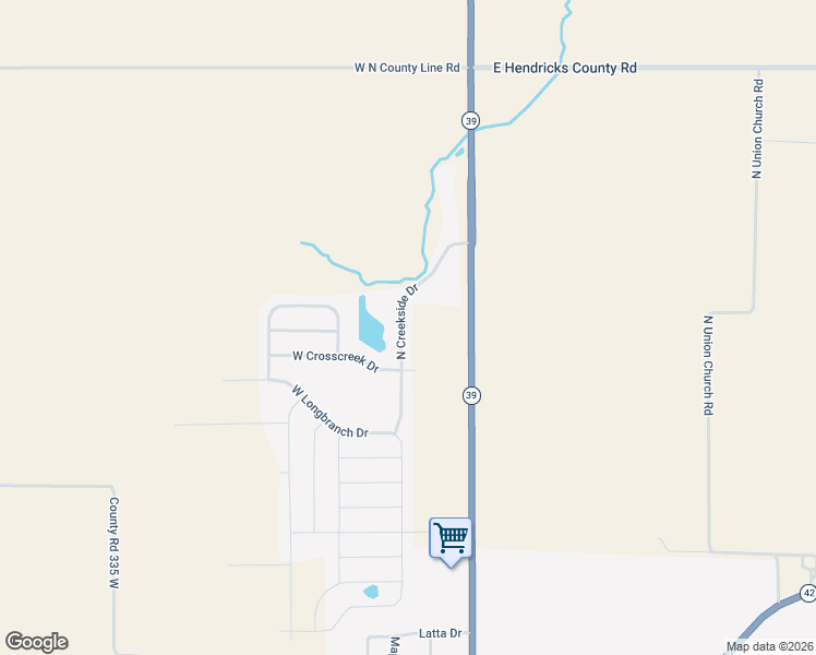 map of restaurants, bars, coffee shops, grocery stores, and more near 11416 North Creekside Drive in Monrovia