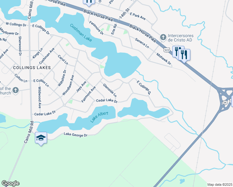 map of restaurants, bars, coffee shops, grocery stores, and more near 310 Queens Lane in Folsom