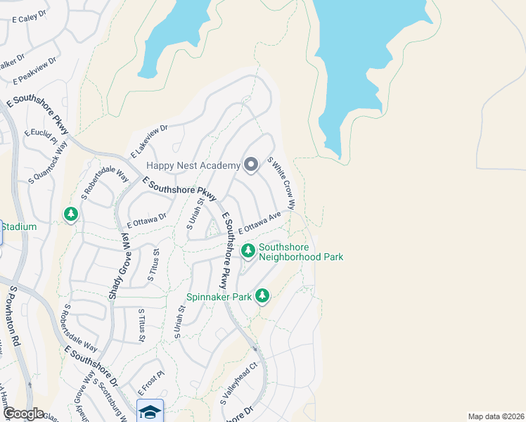 map of restaurants, bars, coffee shops, grocery stores, and more near 27828 East Ottawa Avenue in Aurora