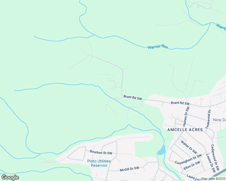 map of restaurants, bars, coffee shops, grocery stores, and more near 14804 Shadybrook Lane Southwest in Cresaptown