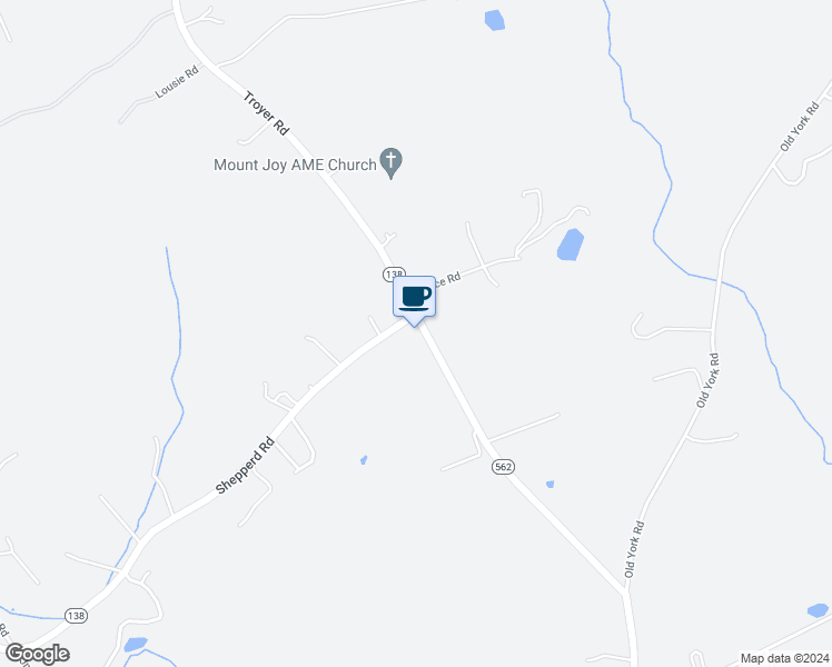 map of restaurants, bars, coffee shops, grocery stores, and more near 17052 Troyer Road in Monkton