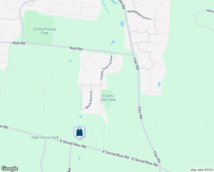 map of restaurants, bars, coffee shops, grocery stores, and more near 4000 Hickory Bark Drive in Dayton