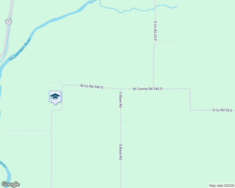 map of restaurants, bars, coffee shops, grocery stores, and more near 123 West Co Road 340 South in Connersville