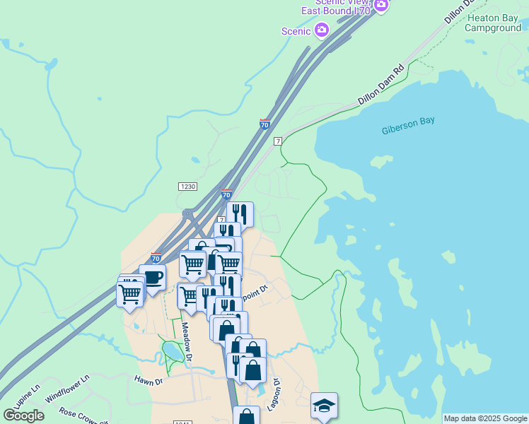 map of restaurants, bars, coffee shops, grocery stores, and more near 101 Morningstar Circle in Frisco