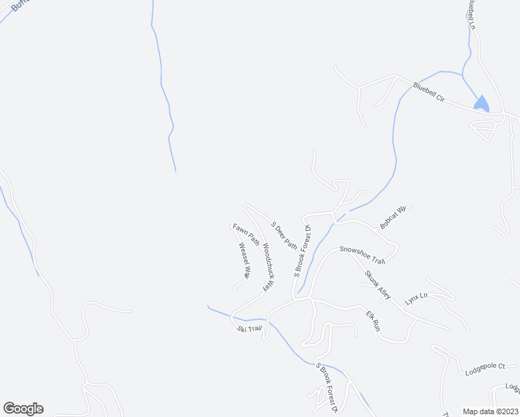 map of restaurants, bars, coffee shops, grocery stores, and more near 6742 South Deer Path in Evergreen