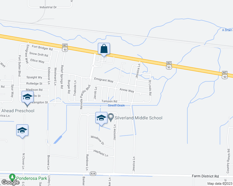 map of restaurants, bars, coffee shops, grocery stores, and more near 970 Short Cut Drive in Fernley