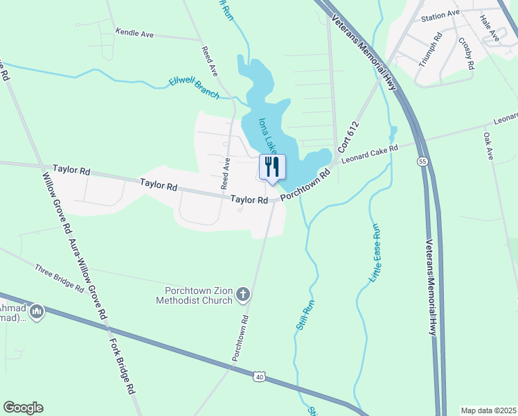 map of restaurants, bars, coffee shops, grocery stores, and more near 578 Taylor Road in Franklin